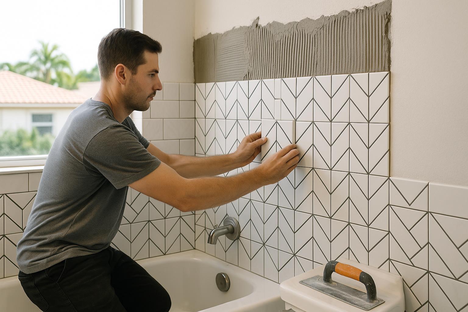 Tile Installation service by Oread Foundation Contractors